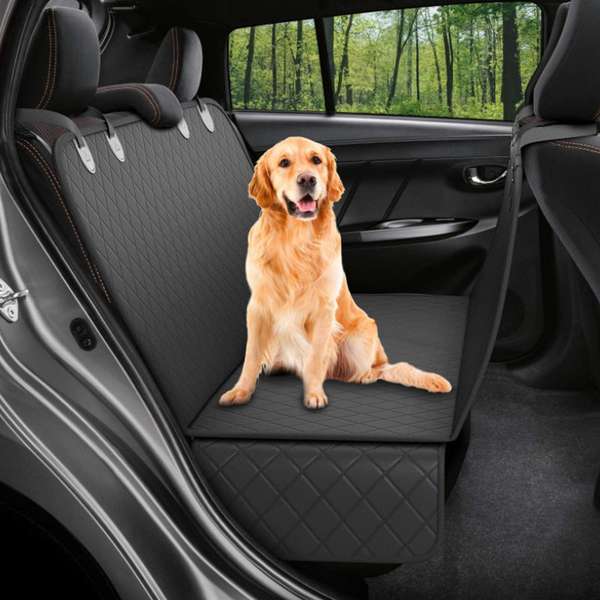 Dog Car Backseat Cover Hammock Safety Protector Mat With Zipper And Pocket