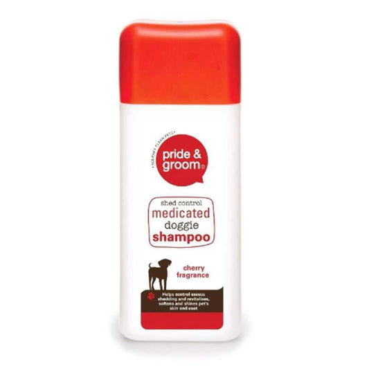 300ml Medicated Dog Shampoo Shed Control Puppy Shampoo - Cherry - Treats N Squeaks