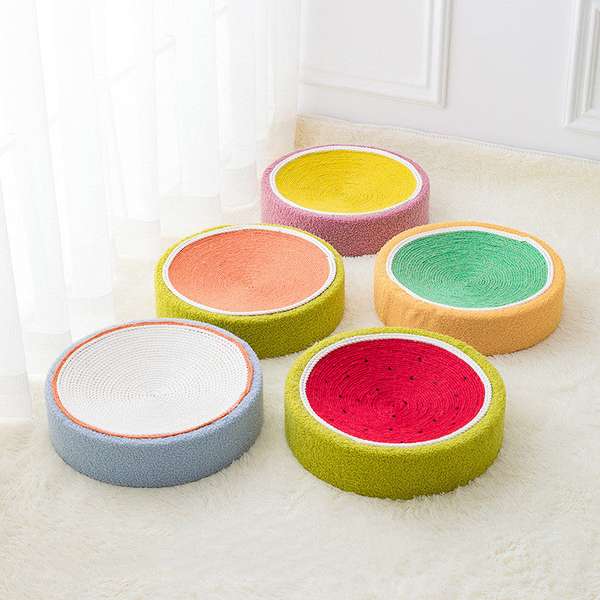Cat Scratch Board Corrugated Paper Bowl With Grinding Claw