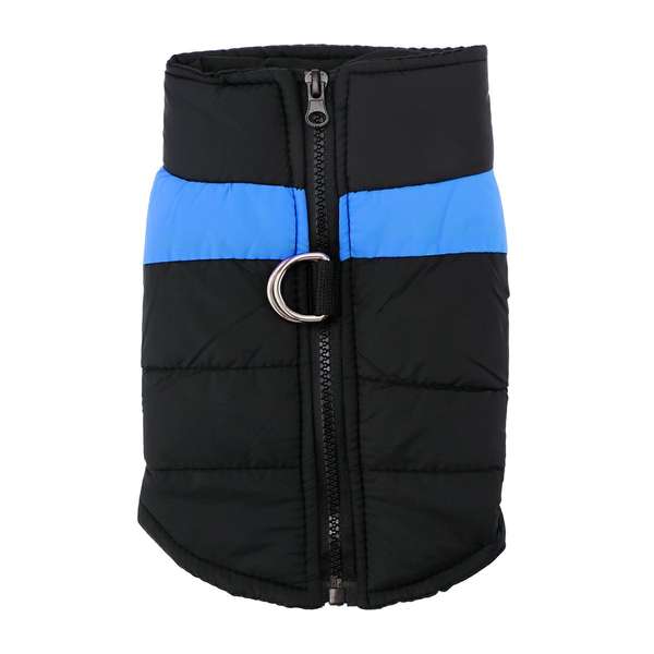 Comfy Soft Waterproof Dog Vest Jacket – Warm Winter Padded Coat (Blue)