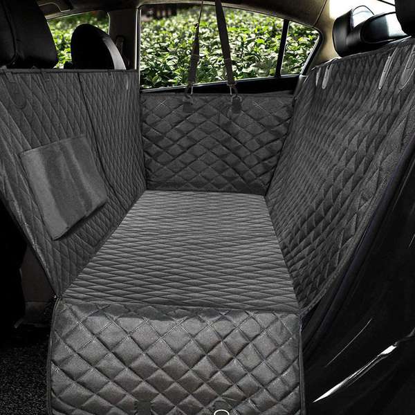 Dog Car Backseat Cover Hammock Safety Protector Mat With Zipper And Pocket